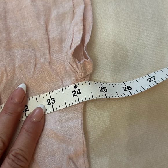 Quince Pale Pink Linen Blouse Minimalist Quiet Luxury Old Money Top 51909 - Picture 5 of 9